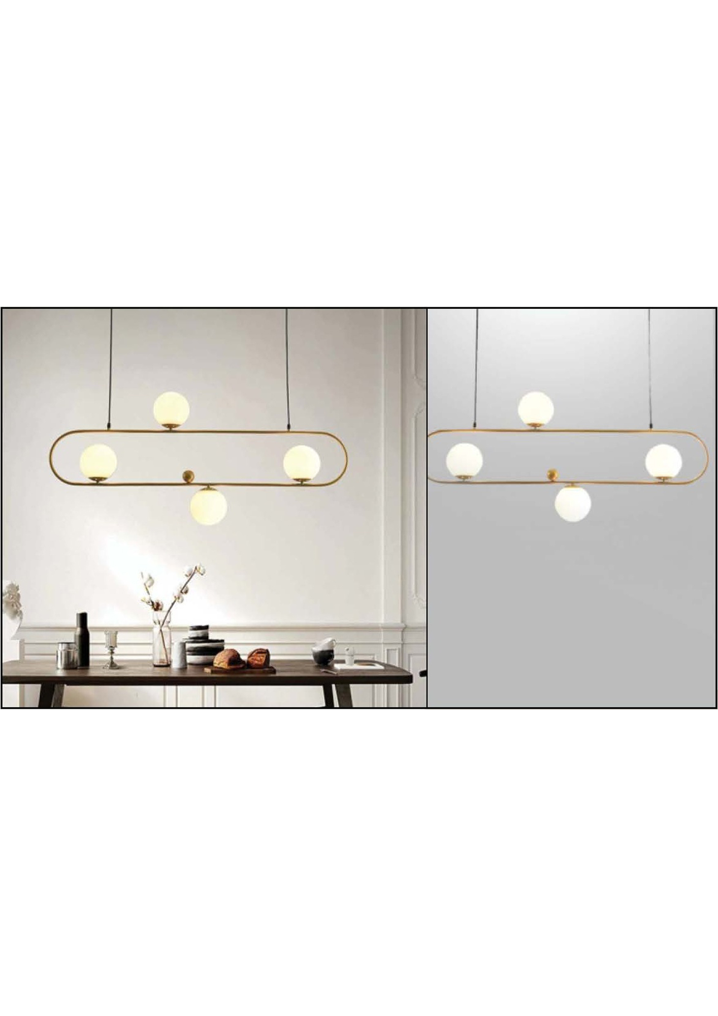 Beyond Lights - Gold Sphere Chandelier- GL